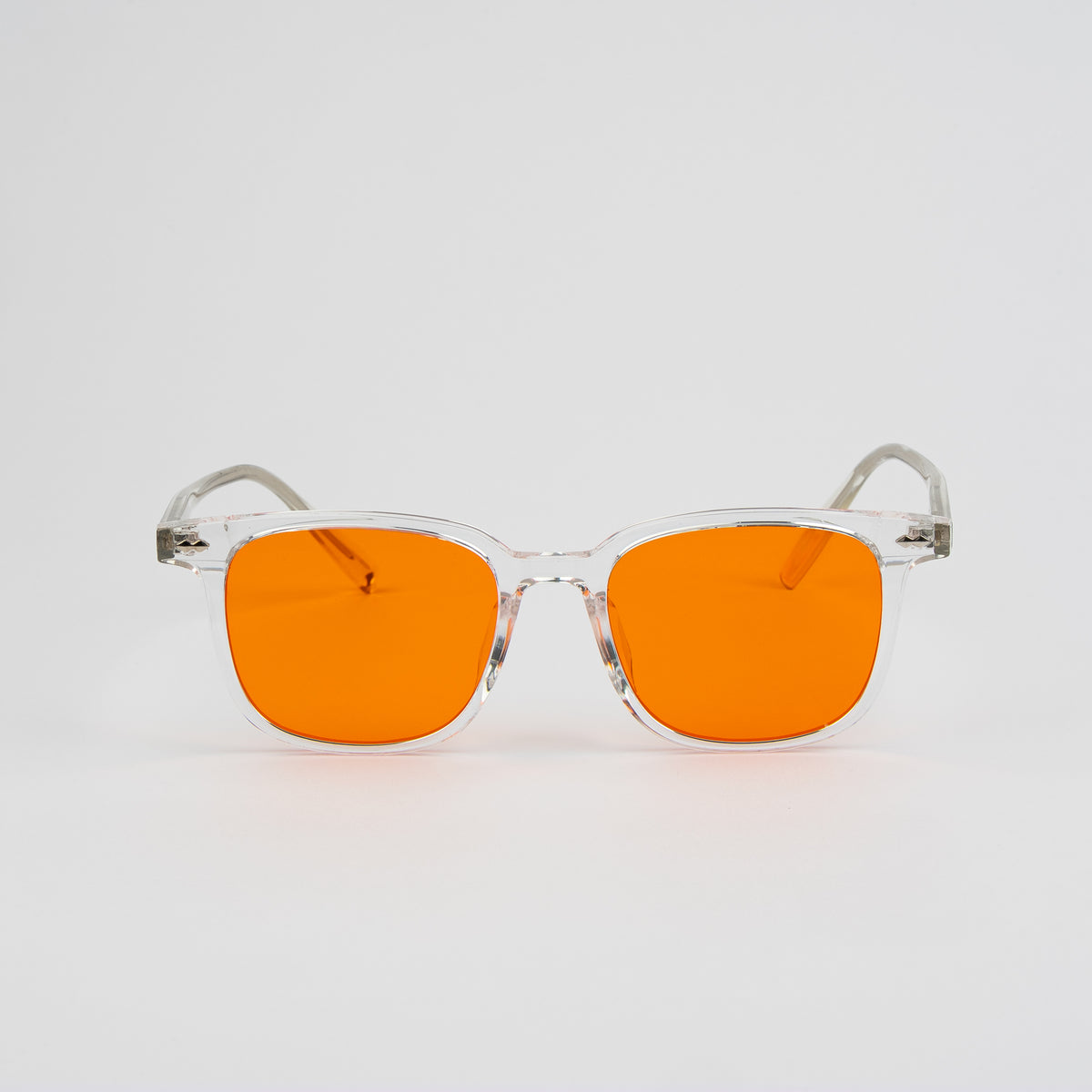 Twenty Twenty All-Day Screen Comfort Glasses — Clear Frame — Orange Lens